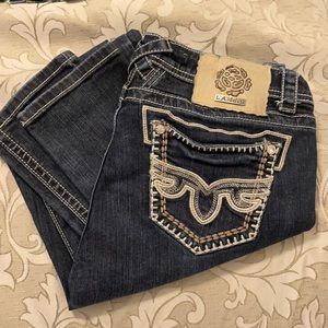 L.A. IDOL Skinny Jeans Size 11 (33x31.5).